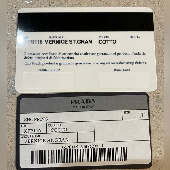 Prada Rust Patent Leather Shoulder Bag WITH AUTHENTICITY CARD - Picture 14 of 14